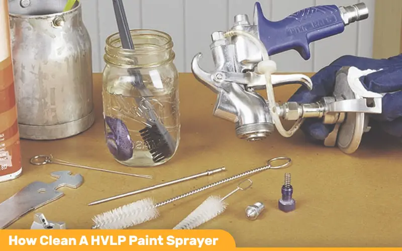 An image of a disassembled HVLP spray gun ready for cleaning