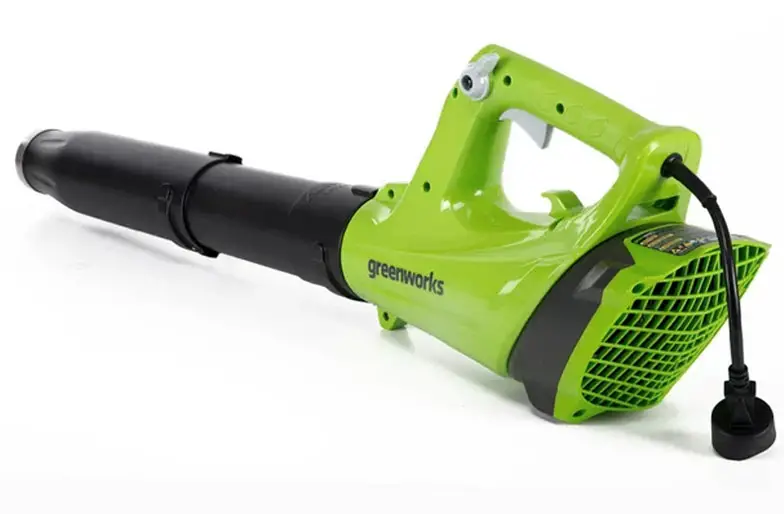 An example of a corded electric leaf blower