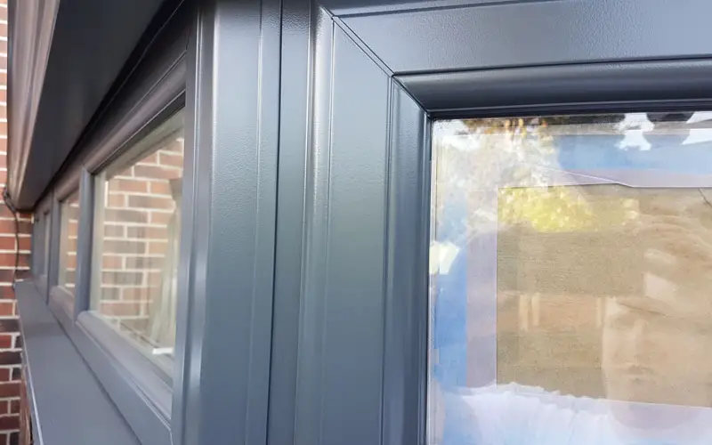 An image of a perfect finish on upvc windows