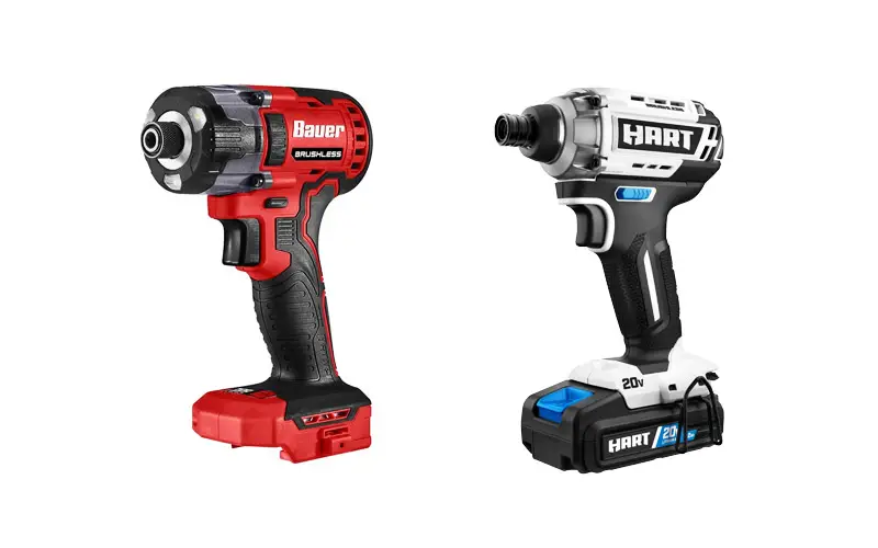 A picture of 2 popular cordless impact drivers